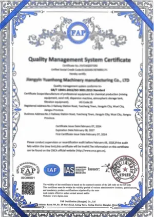 Certificaciones de la empresa (CE e ISO)