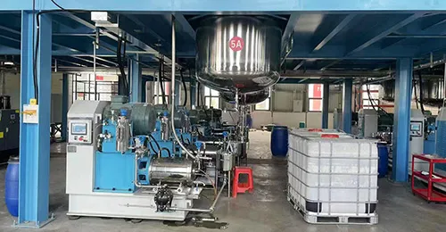 Línea de producción de tinta