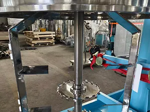 Eje dispersor con raspador de PTFE