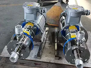 Bomba emulsionadora de alto cizallamiento para tuberías PWR lista para su entrega.