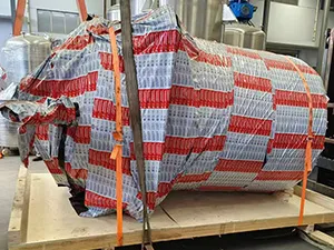 Referencia visual del reactor de resina PRK listo para su entrega